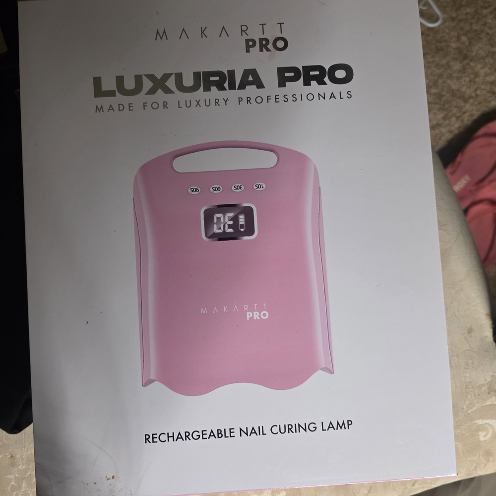 Pink Rechargeable Nail Curing Lamp